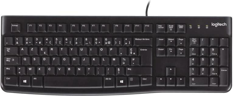 Clavier filaire silencieux AZERTY